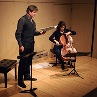 Wolfgang Holzmair mit Sonia Wieder-Atherton am 21.2.2012 in Washington